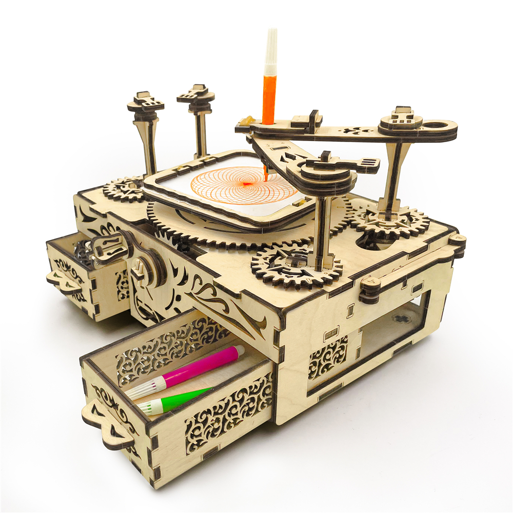 GK-Wood Drawing machine 3D Puzzle